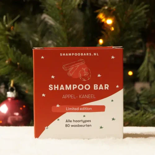 Shampoo Bar Appel Kaneel deze Limited Edition Shampoo Bars zijn speciaal ontwikkeld voor de feestdagen.