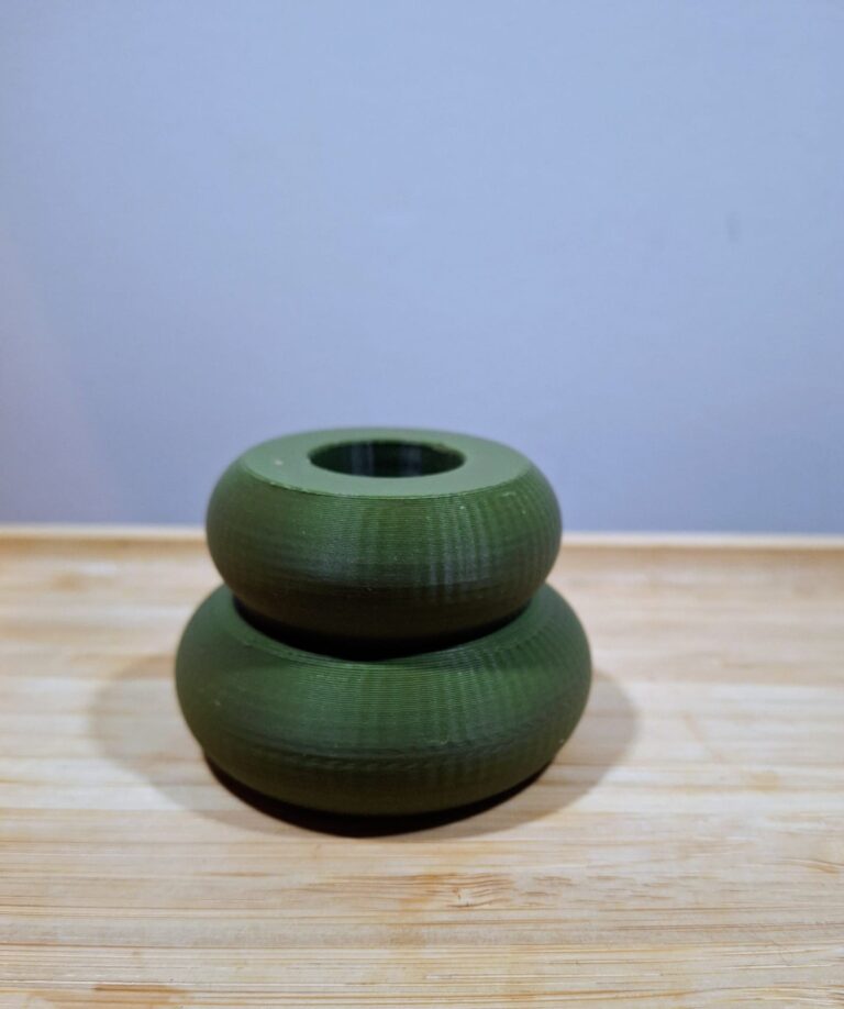 groen 2 Kaarsenstandaard 3D 'Guus'