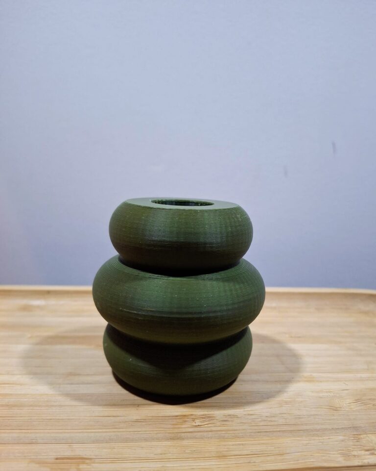 groen 3 groot Kaarsenstandaard 3D 'Joep'