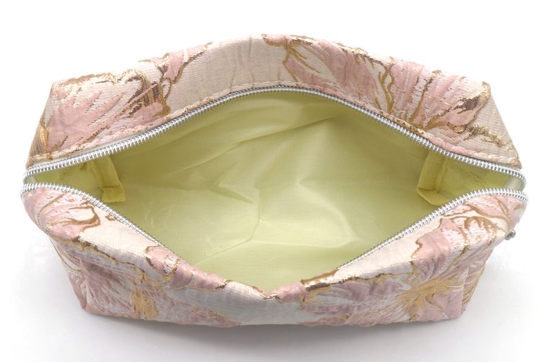 Make-up tasjes flowers pink