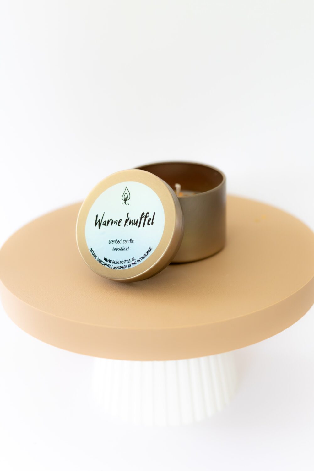 bonlifestyle-productfotografie-echtjij-fotografie-najaar-(57) Geurkaars 'Warme Knuffel' — Champagne